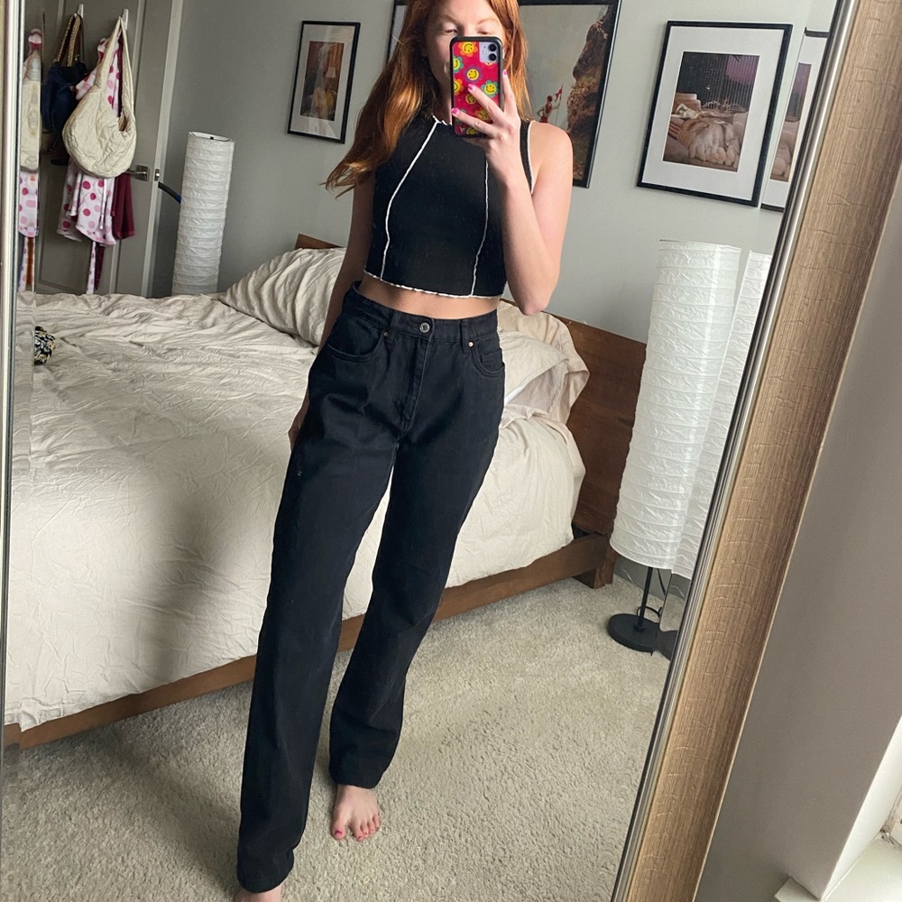 BLACK BAGGY JEANS